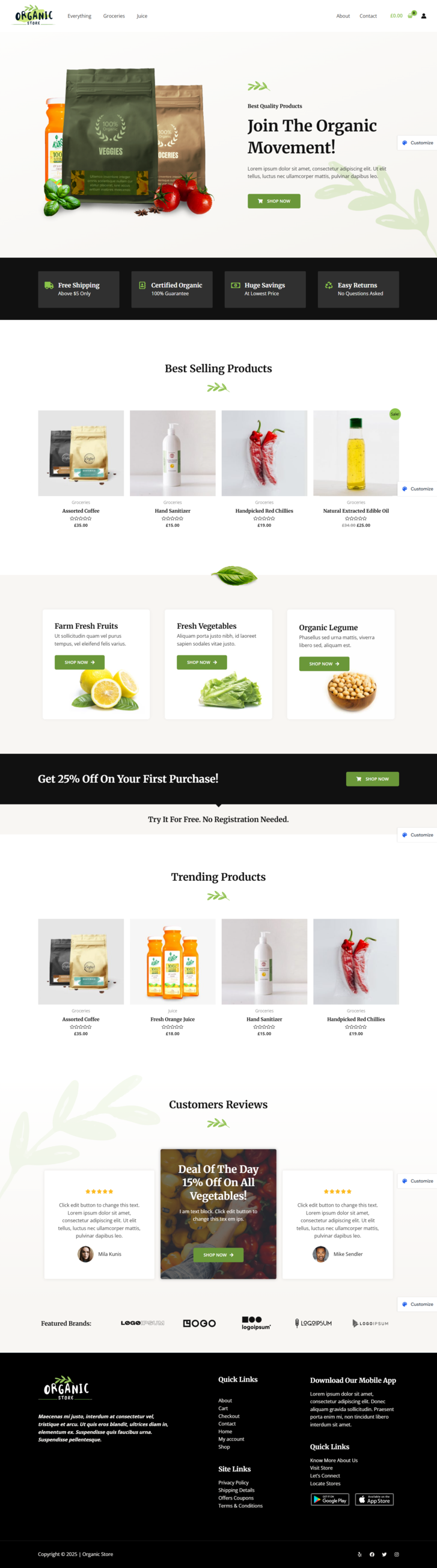 Beauty product website homepage mockup - PromIQ