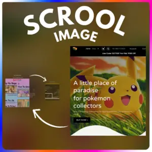 Website scroll animation image (Pikachu theme) - PromIQ