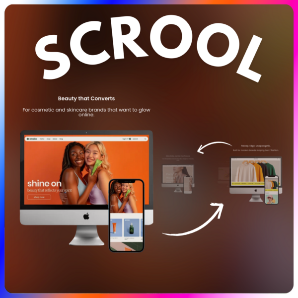 Scrolling product showcase website - PromIQ