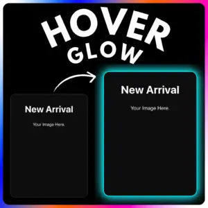 New arrival hover glow card - PromIQ